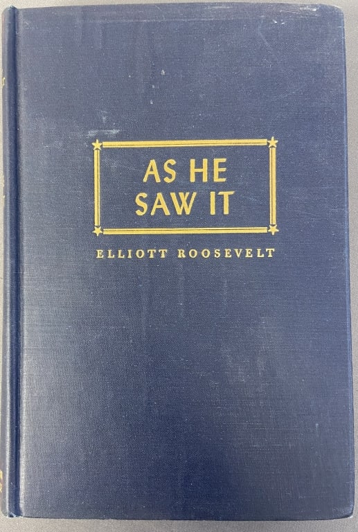 As He Saw It Book by Elliott Roosevelt First Ed. Franklin Delano Roosevelt biography As He Saw It by (1 of 6)