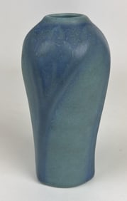 Van Briggle Pottery Turquoise Blue Vase No cracks or chips.
