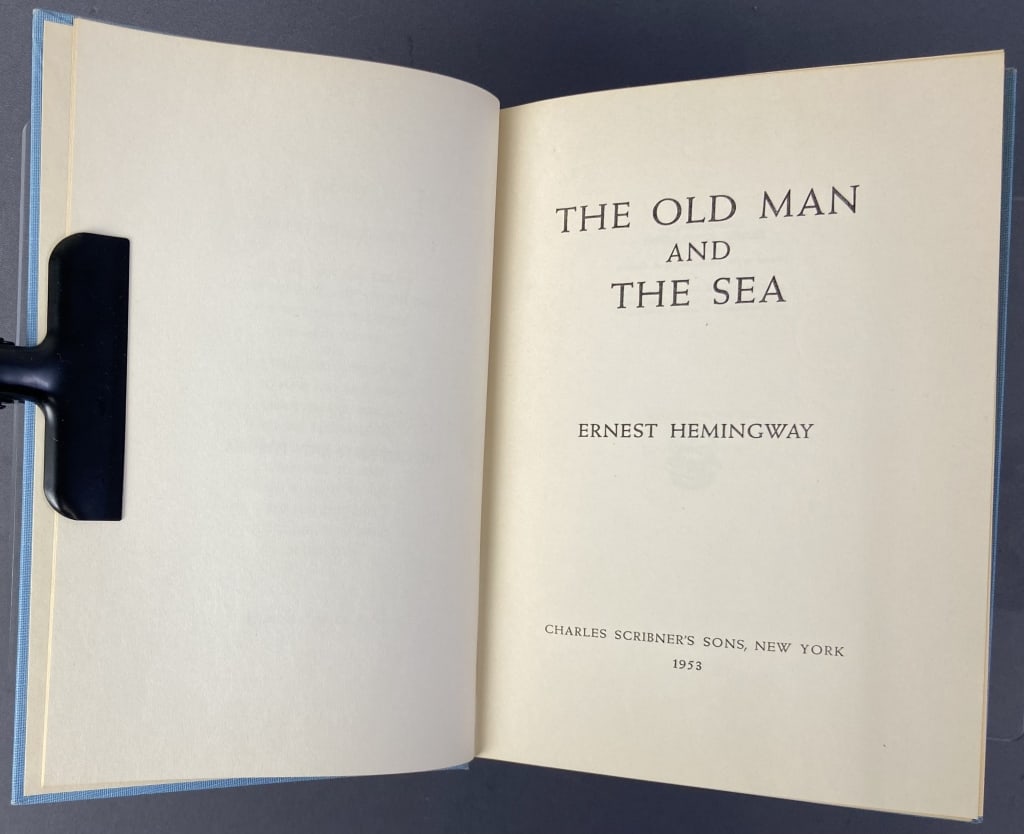 Old Man And the Sea First Edition Book The Old Man and the Sea by Ernest Hemingway, published by (1 of 6)