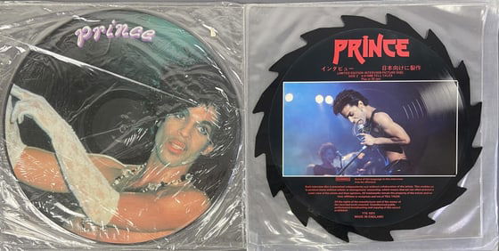 Unofficial Import Prince Vinyl Picture Discs An Interview with Prince Japanese Import, shaped like a