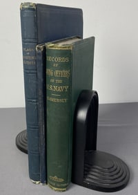 Antique Nautical Navy Books Set of Three Flags of Maritime Nations prepared by the Secretary of the