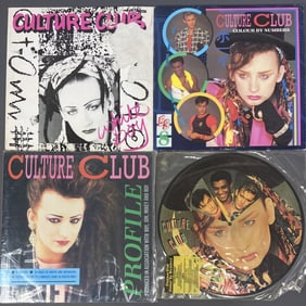 Culture Club Vinyl Records & Posters 4 Albums Profile, includes picture disc, booklet in gatefold,