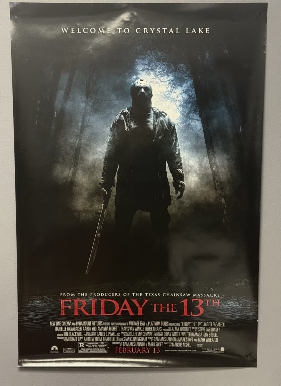 Friday The 13th 2009 One Sheet Movie Poster measures DS 27"x (1 of 7)