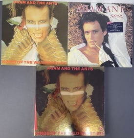 Adam Ant Vinyl Records plus DVD & CD Set Kings of the Wild Frontier, Epic Records BL 37033,