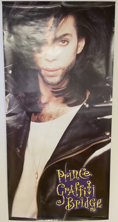 Prince Graffiti Bridge Double Sided Poster Prince poster for the album Graffiti Bridge, 1990. Double (1 of 5)