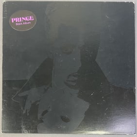 Prince Black Album Vinyl LP Record Black Album by Prince, Erotic City Records, NOIR-69, 1988.