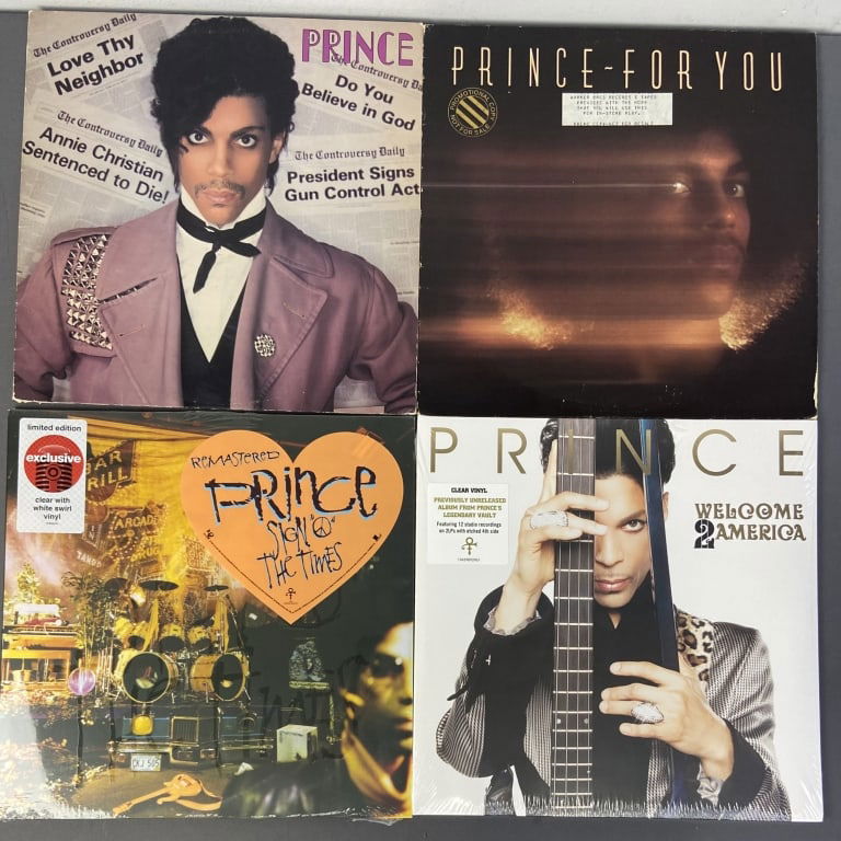 4 Prince Vinyl Albums Controversy For You Sign Welcome 2 America, NDG Records, 19439859801, 2021. (1 of 5)