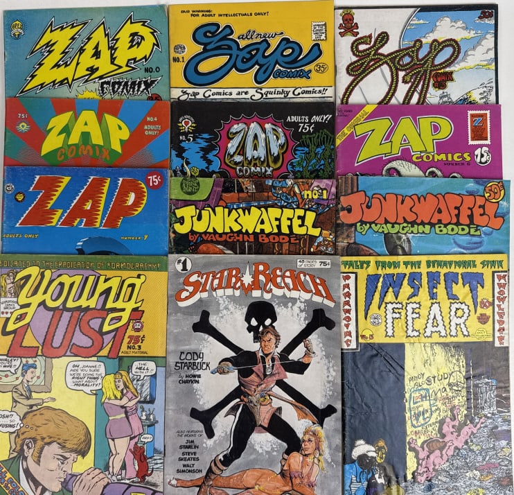 Vintage Lot of Adult Comics 60s 70s Zap 0-7 Soup Junkwaffel Star Reach R (1 of 9)