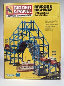 1977 Kenner Girder Panel Action Building Set Bridge Highway 400pc set No