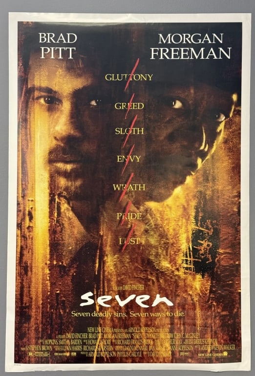 Vintage Seven Double Sided Theatrical Poster One sheet movie poster 27 x 41 inches in size, from (1 of 9)