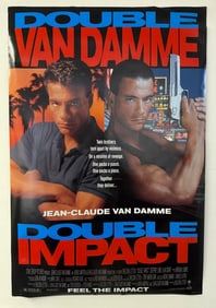 Vintage Double Impact Theatrical Movie Poster One sheet movie Poster for