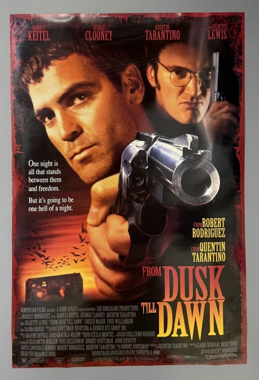 Vintage From Dusk Till Dawn DS Movie Poster One sheet poster from 1995 27 x 40 inches in size. From (1 of 8)