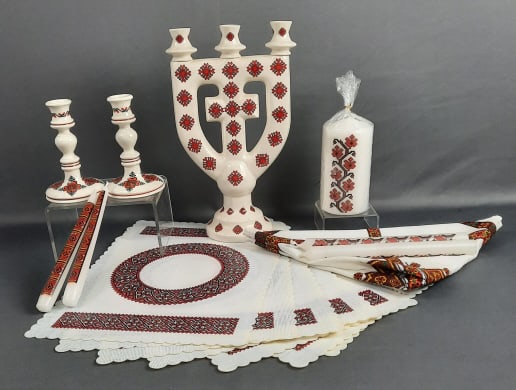 Vintage Ukranian  Candleholders Candles & More Folk art style table ware. (1 of 20)