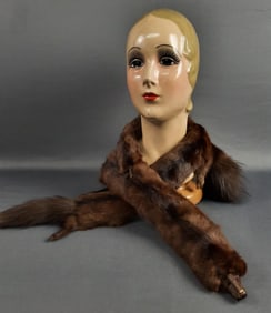 Vintage 3 Mink Fur Scarf Collar Please see images for details regarding the condition. Mannequin