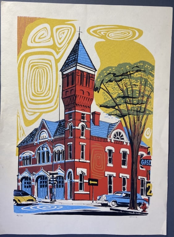 Milton Kemnitz Signed Lithograph 86/120 Lithograph measures 22"x30", signed in pencil on (1 of 16)