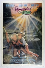 1984 Romancing The Stone Theatrical Poster One Sheet Movie Poster 27 x 41 inches in size, stored