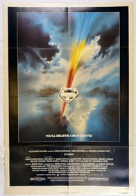Vintage 1978 Superman Theatrical Movie Poster One sheet poster 27 x 40 inches in size, stored