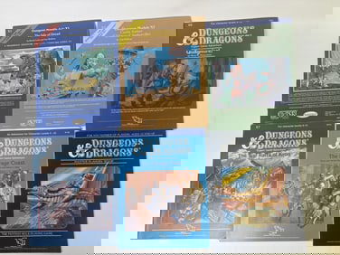 Vintage TSR Dungeons & Dragons Books Module Lot C1, X2 X6 X7 X9 Master Players Handbook. Some wear