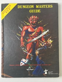 1979 Advanced D&D Dungeon Masters Guide 1st Ed Revised first edition, TSR Gygax.