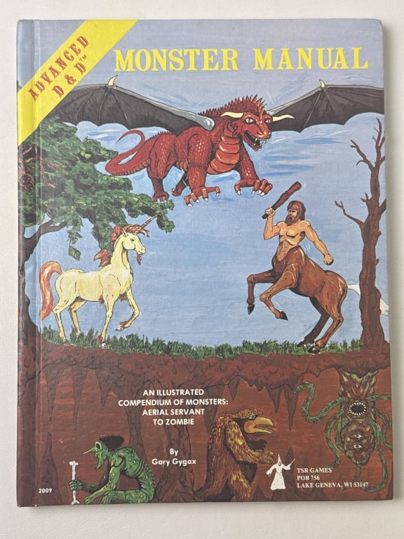 TSR Advanced Dungeons & Dragons Monster Manual  4th Edition (1 of 8)