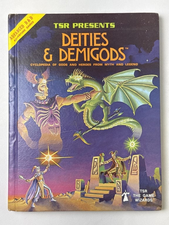 TSR Advanced D&D  Deities & Demigods Book Copyright (1 of 8)