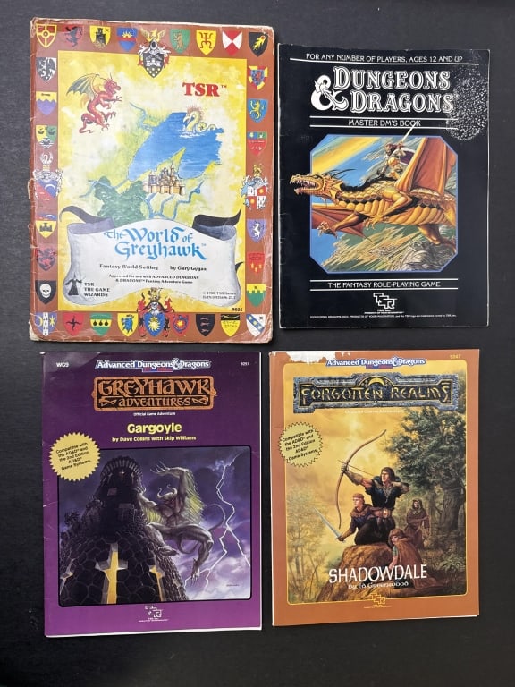 Vintage TSR Dungeons & Dragons Book Lot World World of Greyhawk Forgotten Realms Master DM’s Book; (1 of 18)