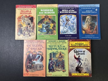 Vintage Dungeons & Dragons Endless Quest Adventure Book Lot