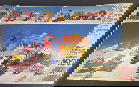 Vintage Lego Set 190 Building Set with People Near Complete with Original