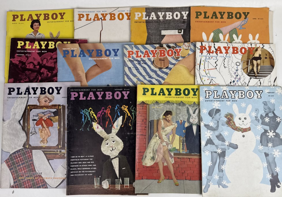 Vintage Playboy Magazine Lot From 1950s Lot of 12 Magazines With (1 of 9)