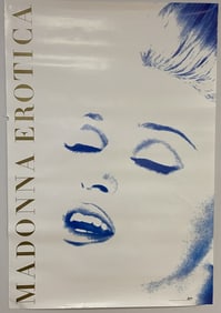 Madonna Erotica Promotional Poster 1992 Poster promoting Madonna's album Erotica. Copyright 1992