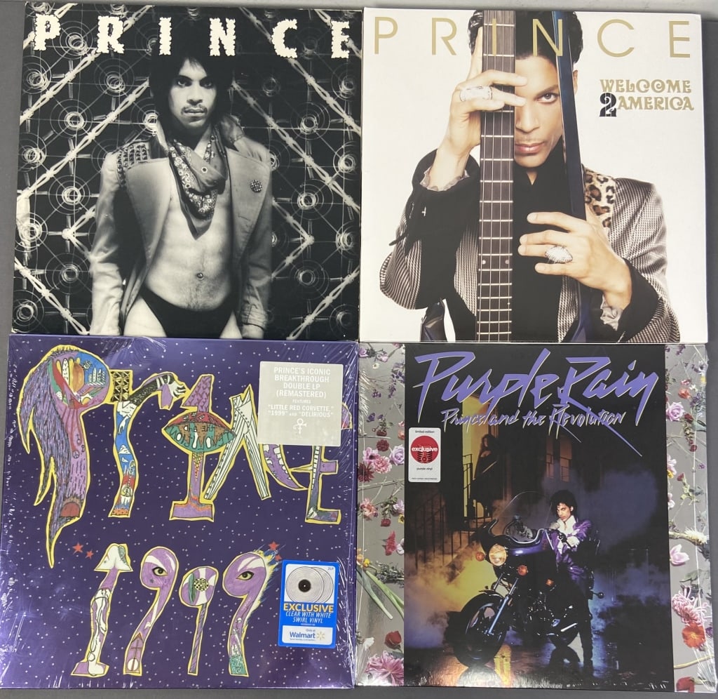 Prince Vinyl Records 1999 Dirty Minds Purple Rain Four Prince records on (1 of 5)