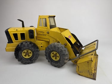 Vintage 1970s Mighty Tonka Loader Metal Played with condition see photos.