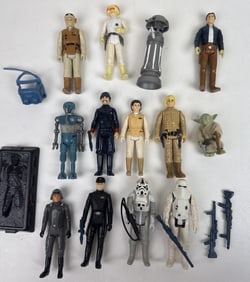Kenner Star Wars Empire Strikes Back Toys Vintage 1980's action figure Lot. Inudes13 figures,