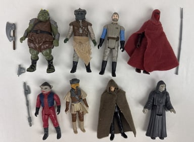 Kenner Star Wars Return of The Jedi Action Figures Vintage Action Figure Lot of 8. Various degrees