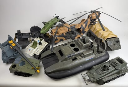Vintage GI Joe Real American Hero Lot Parts Pieces All incomplete with missing and/or broken pieces.