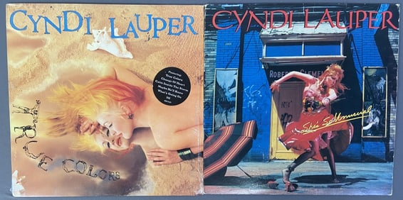 Cyndi Lauper Vinyl LP Record Albums Set of 2 She's So Unusual, Portrait Records FR 38930,