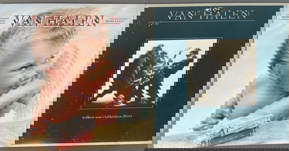 Van Halen Vinyl LP Record Albums & Poster 1984, Warner Brothers 23985-1, 1984.: 1984, Warner Brothers 23985-1, 1984. Women and Children First, Warner Brothers HS 3415, 1980. Includes poster of David Lee Roth. Both include paper sleeves, vinyl sold untested.