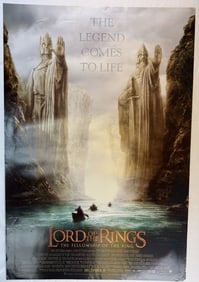 2001 LOTR The Fellowship of the Rings Poster Theatrical One Sheet Movie Poster DS 27 x 40 inches in