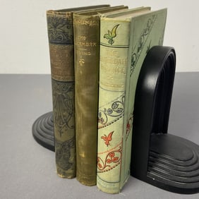 Antique Green Cover Books Hawthorne Irving Nye The Blithedale Romance by Nathaniel Hawthorne.