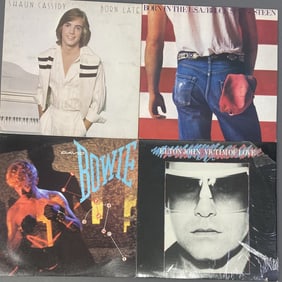 Vinyl Records Bowie, John, Springsteen, Cassidy Elton John Victim of Love, MCA Records MCA-5104,