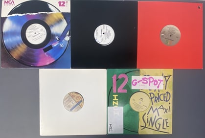 Jill Jones & Sheena Easton Vinyl Records Set of 5 Jill Jones Mia Bocca, Paisley Park Records