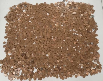 Pre-1983 Lincoln Head Pennies Approximately 20lbs Per consigner all the pennies are dated prior to