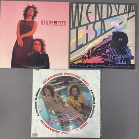 Wendy & Lisa Vinyl Records Set of Three Interview Picture Disc, Baktabak Records, BAK