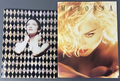 Madonna Tour Books & Ticket Stubs 1990, 1993 Tour books for the 1990 Blond Ambition tour and the