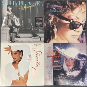 Sheila E Vinyl Records Set of Four The Glamorous Life, Warner Records RCVI 25107. Still sealed,