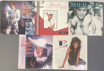 Sheila E Vinyl Records Singles & LP Set of Five The Belle of St Mark Warner Brothers 0-20285,
