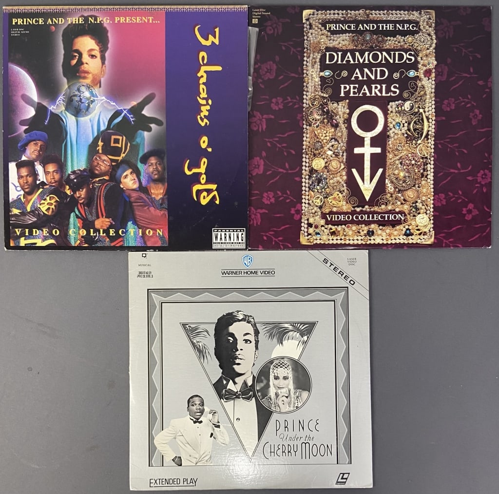 Prince Music Videos on Laserdisc Set of Three Under the Cherry Moon, Warner Brothers (1 of 5)