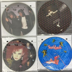 Vinyl Picture Discs Wham Culture Club Shriekback Four vinyl picture discs in protective sleeves.