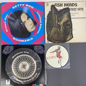 Picture Discs Bette Bright Betty Boo Fish Heads Four picture discs, all come with protective