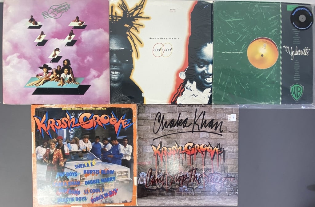 5 Vinyl Records Soul 2 Soul, Krush Groove Krush Groove Music from the Original Movie Soundtrack, (1 of 5)